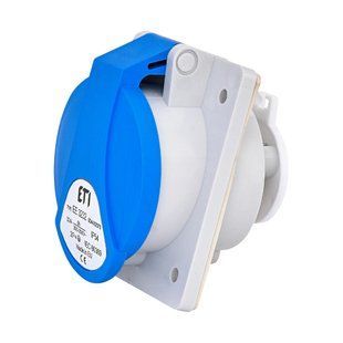 Розетка встроенная (силовой разъем) EE-3232 IP54 (32A, 230V, 2P+PE), ETI 4482079 фото