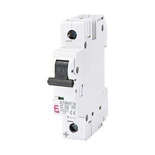 Автоматический выключатель ETI 1p C 32A (6 kA) ETIMAT 10 DC 2137719 фото