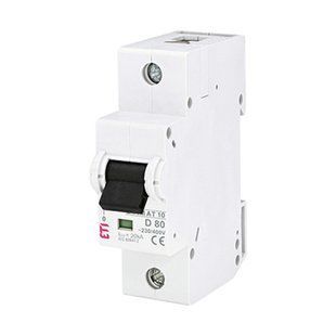 Автоматический выключатель ETI 1p D 80А (20 kA) ETIMAT 10 2151731 фото