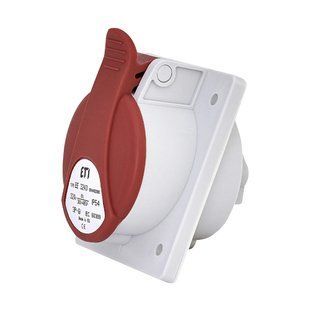 Розетка встроенная (силовой разъем) EE-3243 IP54 (32A, 400V, 3P+PE), ETI 4482080 фото