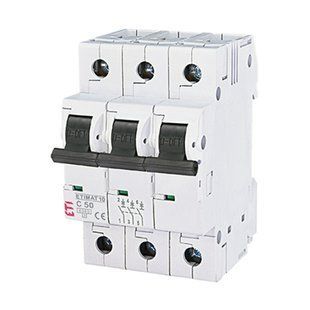 Автоматический выключатель ETI 3p C 50А (6 kA) ETIMAT 10 2135721 фото