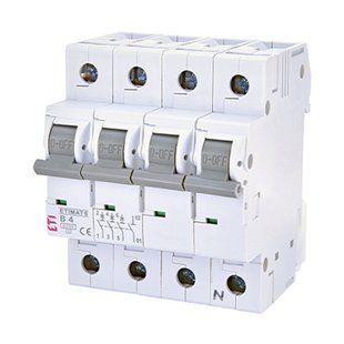 Автоматичний вимикач ETI 3p+N B 4 (6kA) ETIMAT 6 2116511 фото