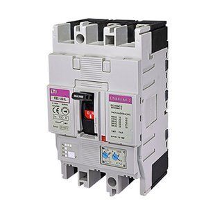 Корпусный автоматический выключатель ETI EB2 125/3L 100A (25kA, (0.63-1)In/(6-12)In) 3P 4671025 фото