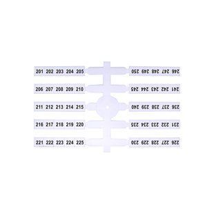 Марковальная табличка EO3 (201-250) упаковка 200 шт 3901780 фото