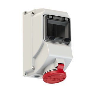 Розетка зовнішнього монтажу з автоматичним захистом 16A 230V 3P IP44, PCE 75135-6 75135-6 фото