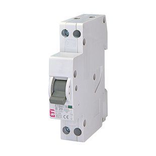 Автоматический выключатель ETI 1N B 20A (6kA) ETIMAT 6 2191105 фото