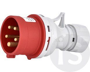 Вилка кабельна (силовий роз'єм) EV-1653 N IP44 (16A, 400V, 3P+N+PE), ETI 4482161 фото