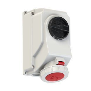 Розетка зовнішнього монтажу з вимикачем та блокуванням 32A 400V 5P IP67, PCE 75252-6 75252-6 фото