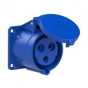 Розетка внутреннего монтажа 32A 230V 3P IP44 75x75, PCE 323-6f7bvx 323-6f7bvx фото